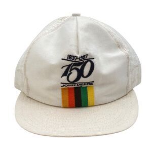 Vintage Louisville John Deere 150 Years Anniversary Mesh Back Snapback Hat (H24)